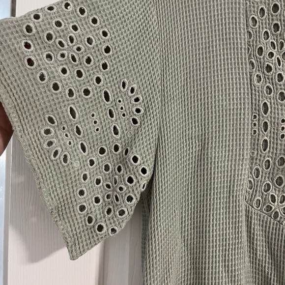 Rip Curl mint green boho baby doll dress - Picture 3 of 6